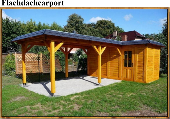 Flachdachcarport