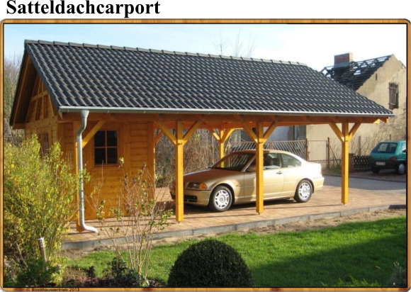 Satteldachcarport